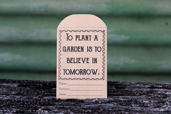 Believe in tomorrow PRINTABLE SEED PACKET