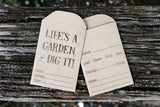 Life's a garden PRINTABLE SEED PACKET