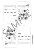 Life's a garden PRINTABLE SEED PACKET