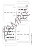 Believe in tomorrow PRINTABLE SEED PACKET